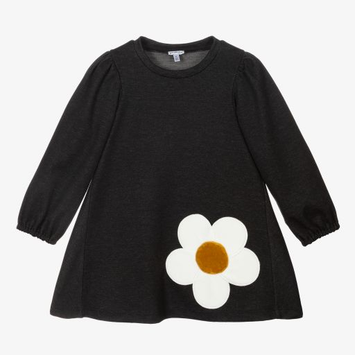 Piccola Ludo-Robe grise en jersey de viscose | Childrensalon Outlet