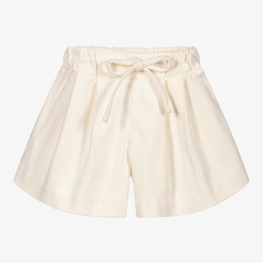 Piccola Ludo-Short ivoire en velours côtelé | Childrensalon Outlet