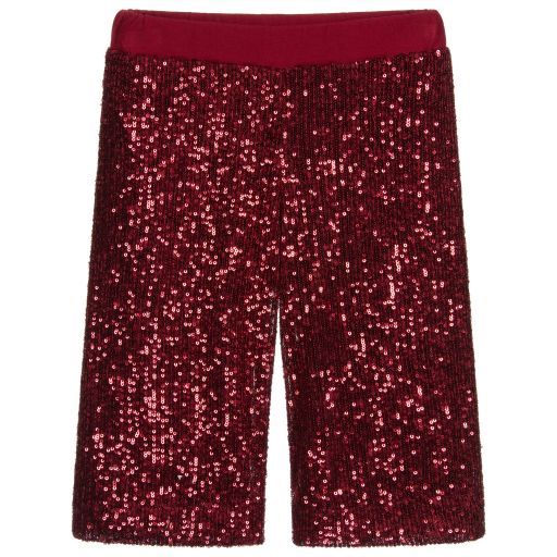 Piccola Ludo-Red Sequin Culottes | Childrensalon Outlet