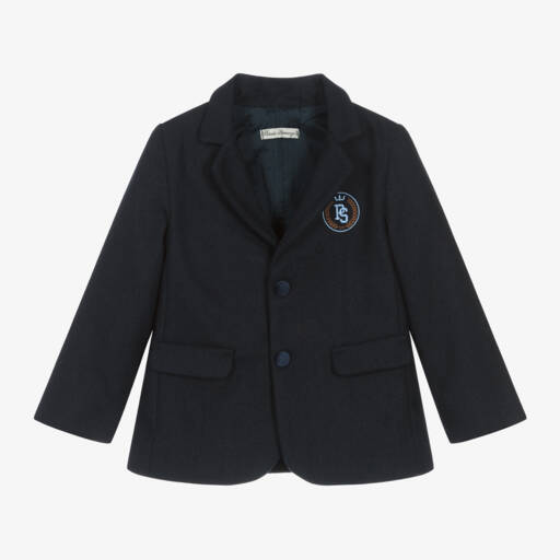 Piccola Speranza-Boys Midnight Wool Blazer | Childrensalon Outlet
