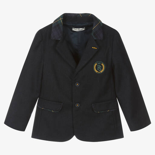 Piccola Speranza-Navyblauer Wollblazer für Jungen | Childrensalon Outlet