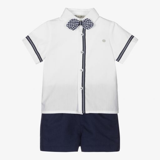 Piccola Speranza-Boys Shirt & Shorts Set | Childrensalon Outlet