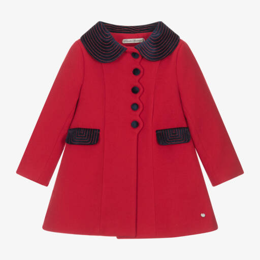 Piccola Speranza-معطف لون أحمر للبنات | Childrensalon Outlet