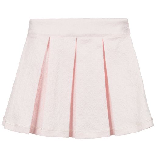 Piccola Speranza-Pink Floral Pleated Skirt | Childrensalon Outlet