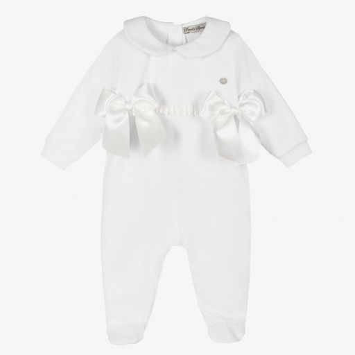 Piccola Speranza-بيبي غرو قطن عضوي لون أبيض للمولودات | Childrensalon Outlet