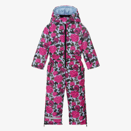 Pilguni-Girls Rosy Bloom Ski Suit | Childrensalon Outlet