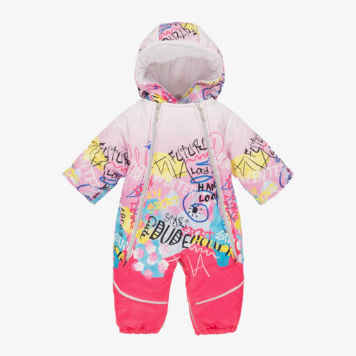 Pilguni-Яркий розовый 2-в-1 комбинезон для девочек | Childrensalon Outlet
