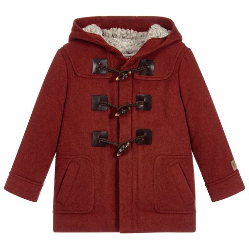 Pili Carrera-Boys Brown Duffle-coat | Childrensalon Outlet