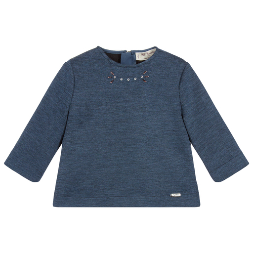 Pili Carrera-Girls Blue Sweatshirt | Childrensalon Outlet