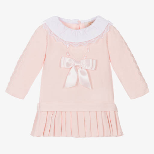 Caramelo Kids-Платье из розового хлопка для девочек | Childrensalon Outlet