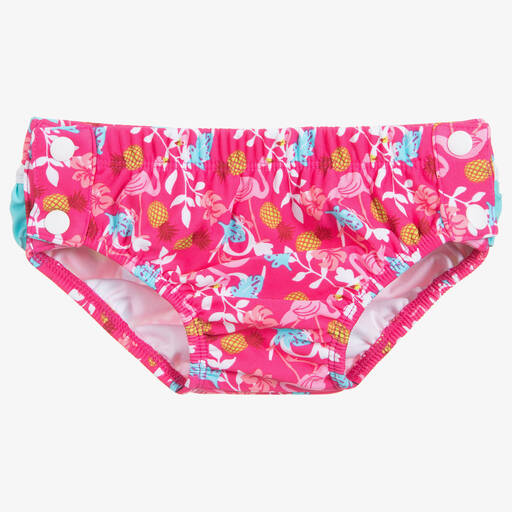 Playshoes-Baby Girls Pink Flamingo Swim Pants | Childrensalon Outlet