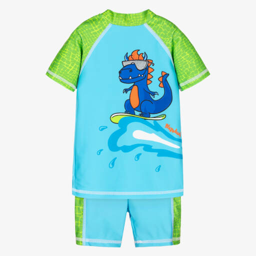 Playshoes-Boys Dino Print Swimwear Set | Childrensalon Outlet