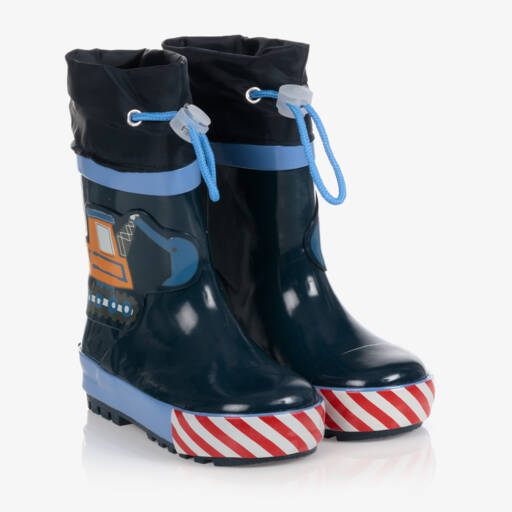 Playshoes-أحذية لعب للأولاد بلون كحلي بتصميم البناء | Childrensalon Outlet
