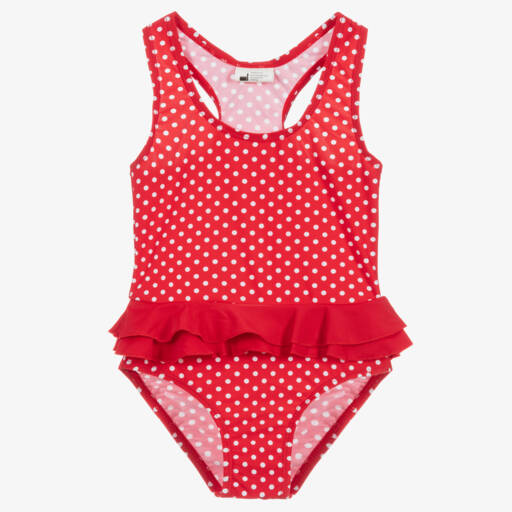 Playshoes-Girls Scarlet Polka Dot Swimwear | Childrensalon Outlet