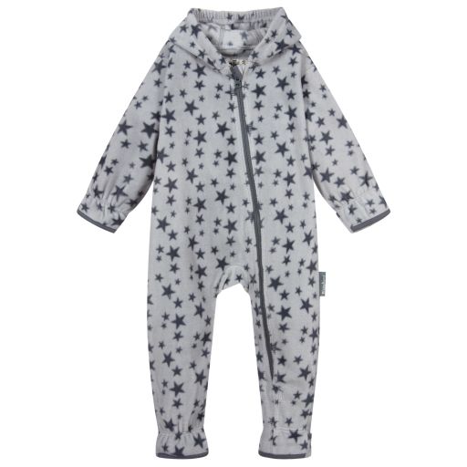 Playshoes-Grey Fleece Pramsuit | Childrensalon Outlet