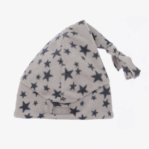 Playshoes-Grey Star Fleece Hat | Childrensalon Outlet