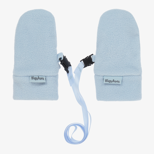 Playshoes-Hellblaue Fleece-Fäustlinge (B) | Childrensalon Outlet