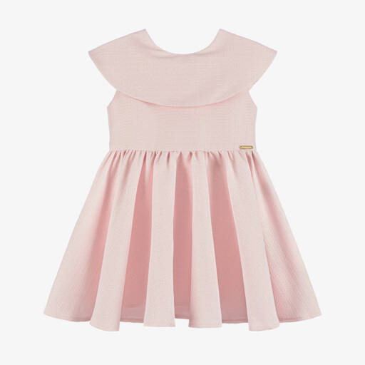 POCA & POCA-Girls Iridescent Pink Bow Dress | Childrensalon Outlet