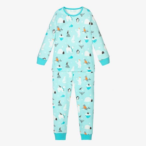 Powell Craft-Blue Polar Print Pyjamas | Childrensalon Outlet
