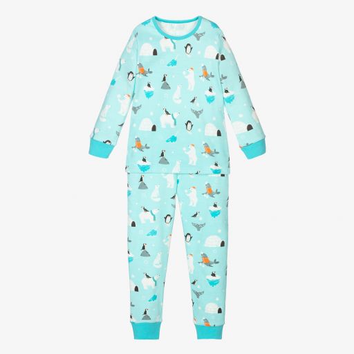 Powell Craft-Blue Polar Print Pyjamas | Childrensalon Outlet