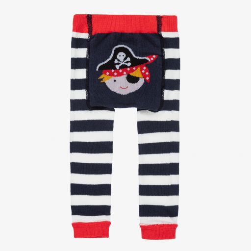 Powell Craft-Blue & Red Cotton Leggings | Childrensalon Outlet