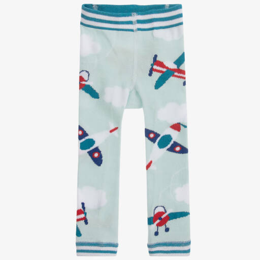 Powell Craft-Gentlemen's Blue Knit Trousers | Childrensalon Outlet