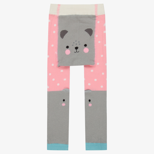 Powell Craft-Legging rose et gris Ours | Childrensalon Outlet