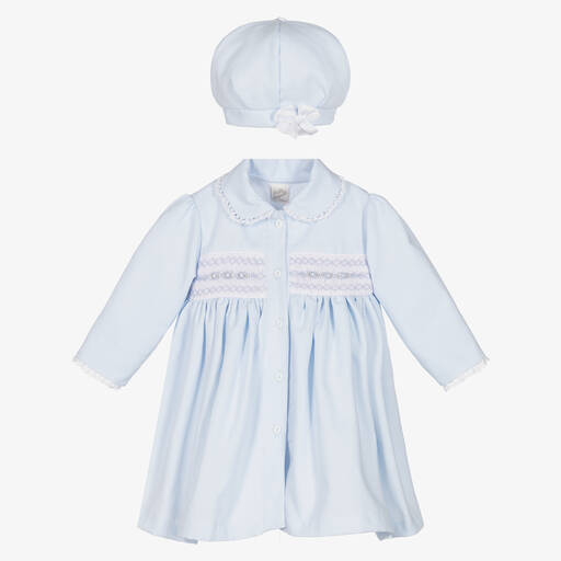 Pretty Originals-Ensemble manteau et bonnet bleu | Childrensalon Outlet