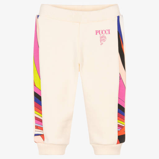 PUCCI-Baby Girls Ivory Iride Print Joggers | Childrensalon Outlet