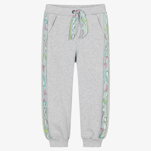 PUCCI-Graue Iride Baumwoll-Jogginghose | Childrensalon Outlet