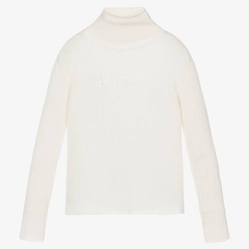PUCCI-Ivory Lilly Roll Neck Sweater | Childrensalon Outlet
