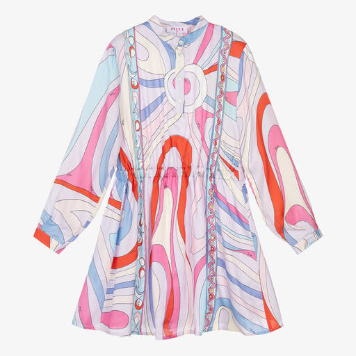 PUCCI-فستان فيسكوز لون بنفسجي للمراهقات | Childrensalon Outlet