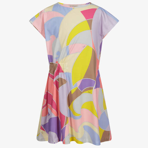 PUCCI-Розовое платье из джерси для подростков | Childrensalon Outlet