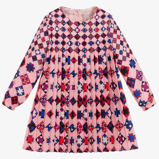 PUCCI-Teen Pink Pleated Dress | Childrensalon Outlet