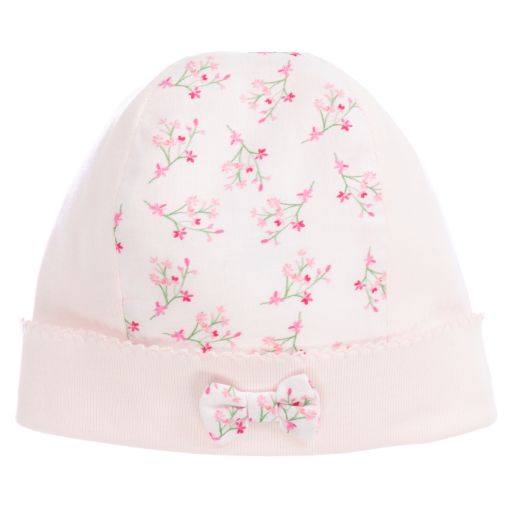 Pureté Du... Bébé-Baby Girls Pink Cotton Hat | Childrensalon Outlet