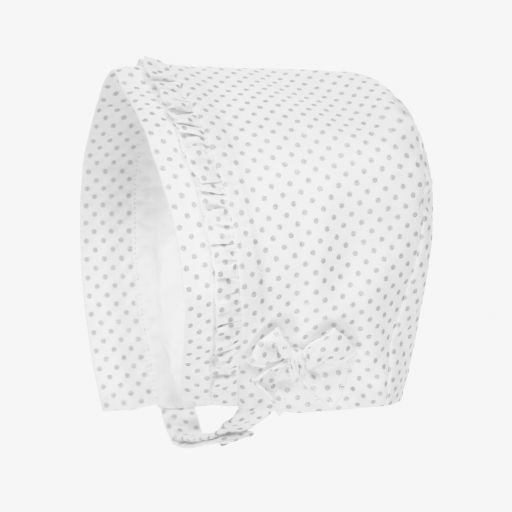 Pureté Du... Bébé-Baby Girls White Bonnet | Childrensalon Outlet