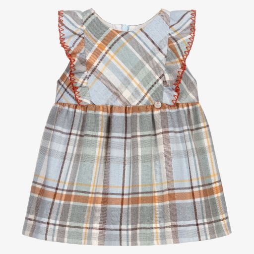 Pureté Du... Bébé-Girls Blue Check Dress | Childrensalon Outlet