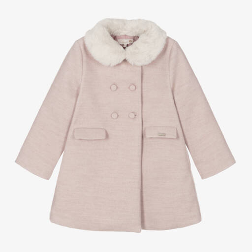 Pureté Du... Bébé-Girls Blush Buttoned Coat | Childrensalon Outlet