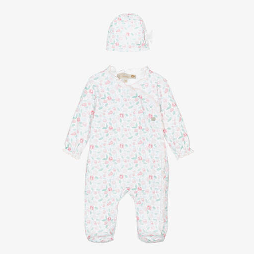 Pureté Du... Bébé-طقم أفرول بيبي غرو قطن لون زهري بطبعة ورود | Childrensalon Outlet