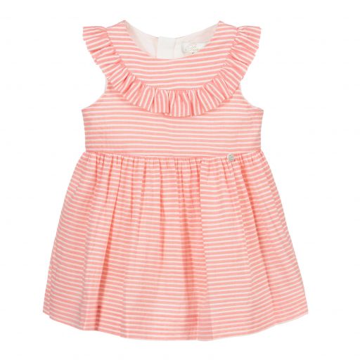 Pureté Du... Bébé-Pink & Ivory Striped Dress | Childrensalon Outlet