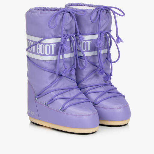 Moon Boot-Purple Icon Nylon Snow Boots | Childrensalon Outlet