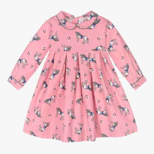 Rachel Riley-Rosa Pferdekleid für Babys (M) | Childrensalon Outlet