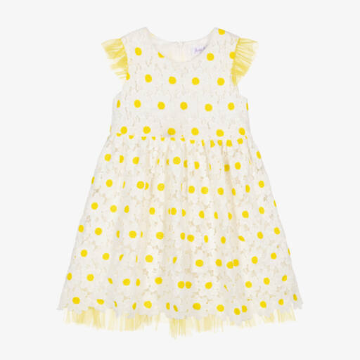 Rachel Riley-Girls Daisy Dream Lace Frock | Childrensalon Outlet