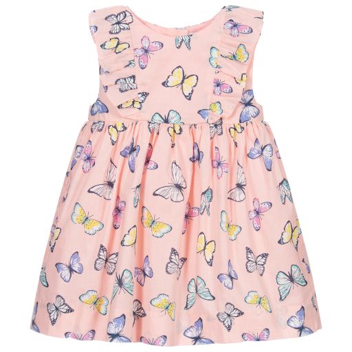 Rachel Riley-Pink Butterfly Dress Set | Childrensalon Outlet