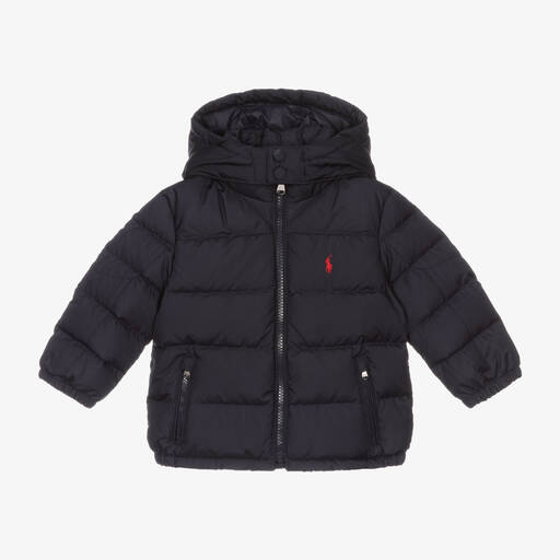 Ralph Lauren-Blaue Daunenjacke für Babys (J) | Childrensalon Outlet