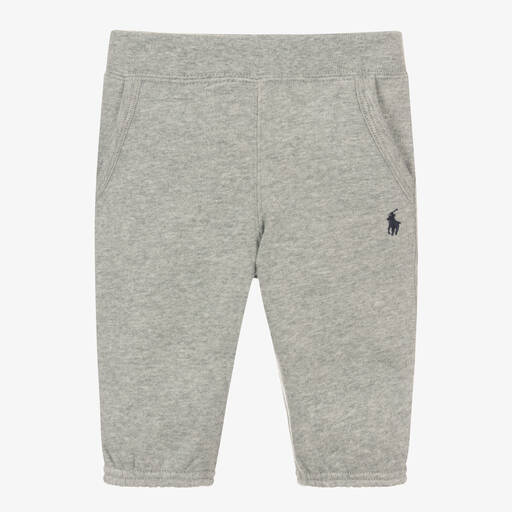 Ralph Lauren-Baby Boys Grey Marl Joggers | Childrensalon Outlet