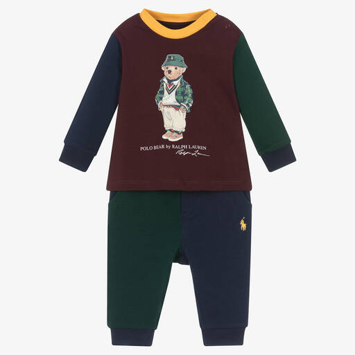 Ralph Lauren-Красно-синий топ и штанишки из хлопка | Childrensalon Outlet