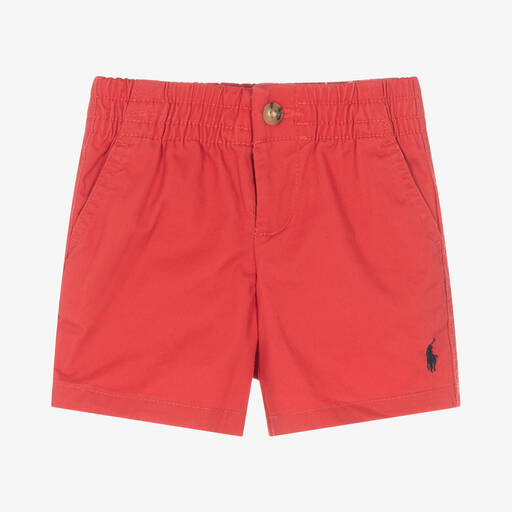 Ralph Lauren-Rote Twill-Shorts für Babys | Childrensalon Outlet