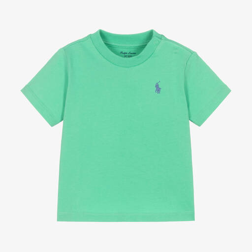 Ralph Lauren-Бирюзовая хлопковая футболка | Childrensalon Outlet