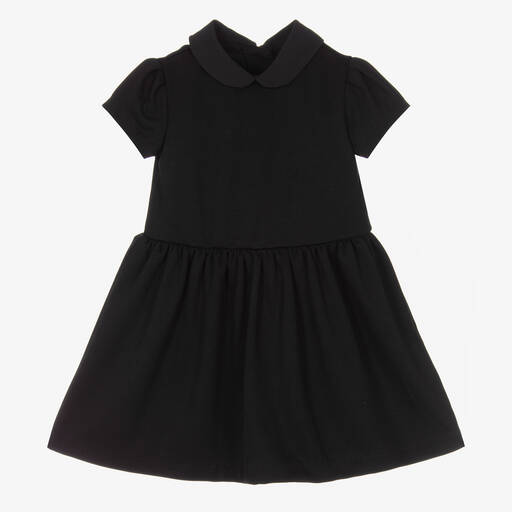 Ralph Lauren-Baby Girls Black Cotton Dress | Childrensalon Outlet